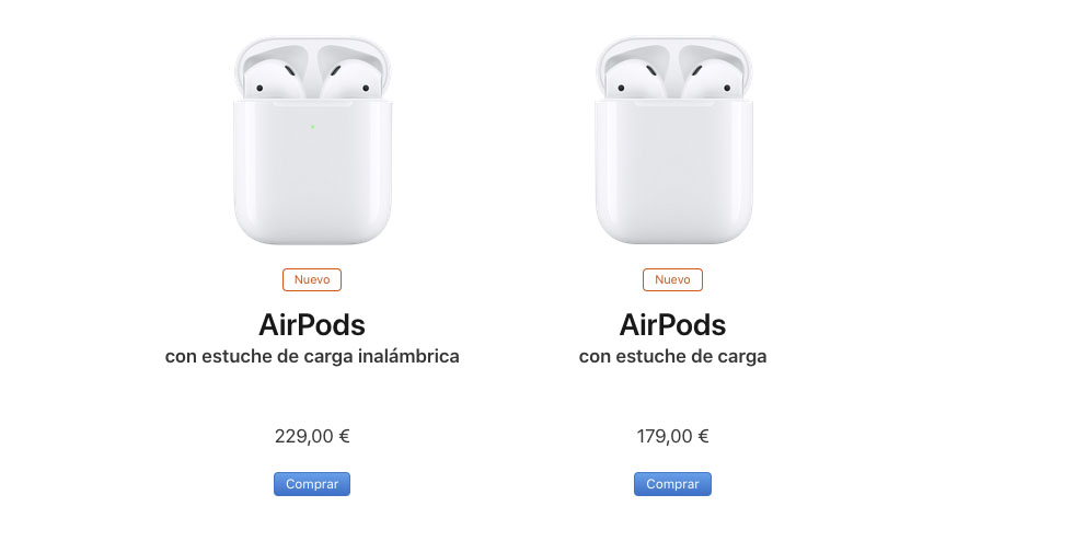 Diferencia entre airpods 2024 con carga inalambrica